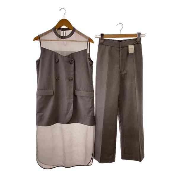 AMERI◆セットアップ/M/ポリエステル/GRY/02210530690