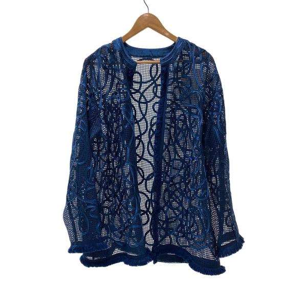 AMERI◆MEDI TAPE EMBROIDERY MESH JACKET/ジャケット/FREE/...