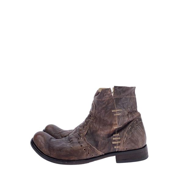 TIME&amp;Co/ROUGH CAFFE/サイドジップステッチブーツ/40/BRW/レザー/TC700...