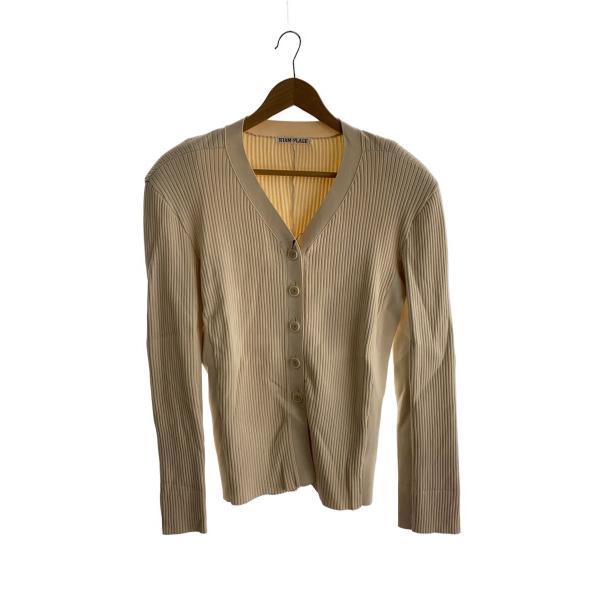 R’IAM-PLAGE◆25SS/R’IAM RIBシェイプカーディガン/--/レーヨン/BEG/2...