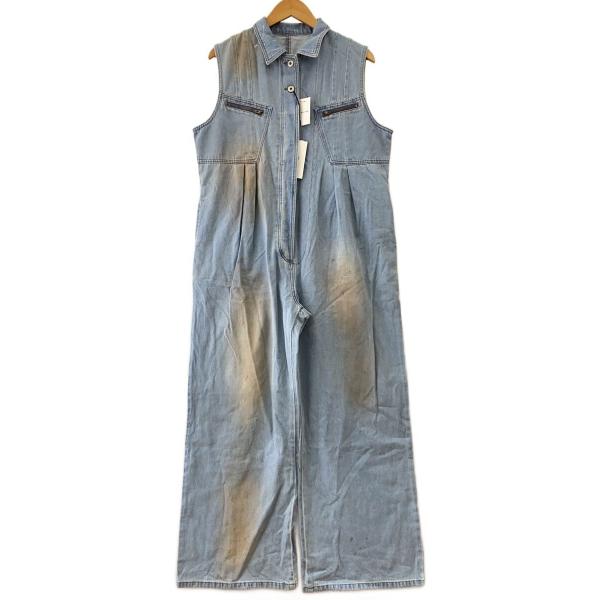 AMERI◆オールインワン/M/デニム/IDG/無地/0225611250