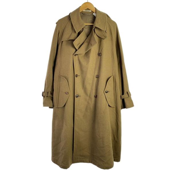 AURALEE◆トレンチコート/4/ウール/CML/無地/A8AC01WF