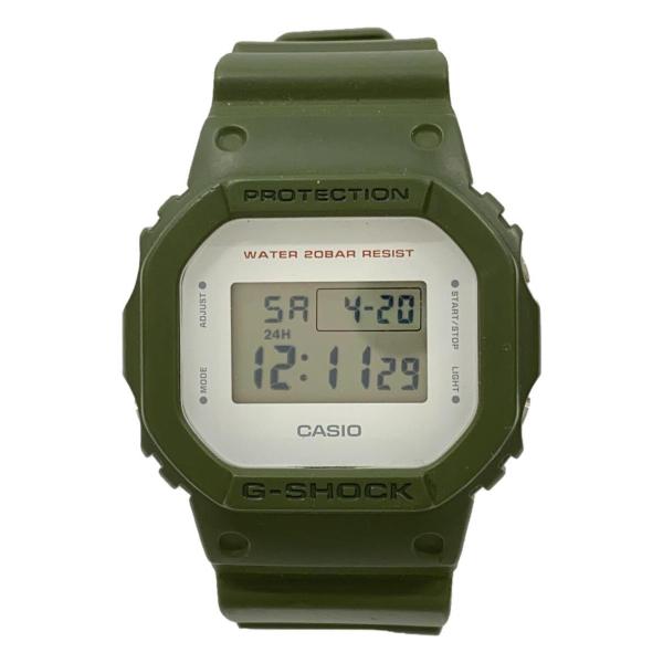 CASIO◆クォーツ腕時計・G-SHOCK/デジタル/カーキ/DW-5600M-3JF/カシオ