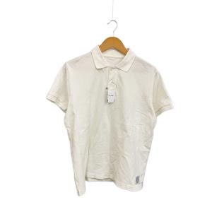 Porter Classic◆状態考慮/ポロシャツ/S/コットン/WHT/無地