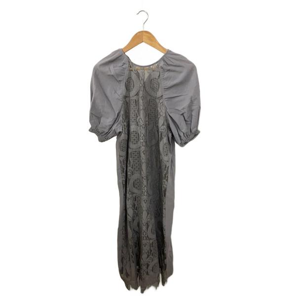 AMERI◆半袖ワンピース/S/コットン/BLU