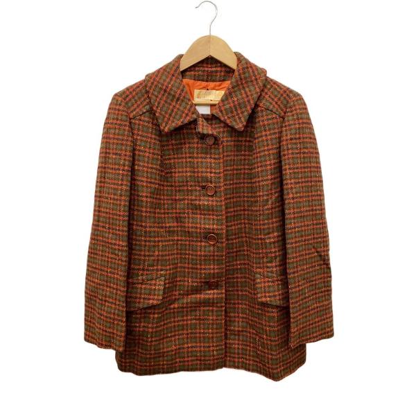 PENDLETON◆70s/ジャケット/16/ウール/BRW/チェック