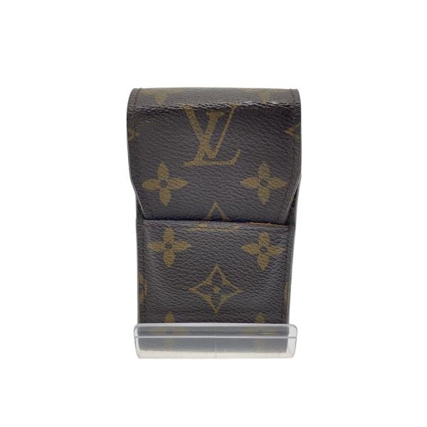 LOUIS VUITTON◆エテュイ・シガレット_モノグラム・キャンバス/PVC/BRW/メンズ