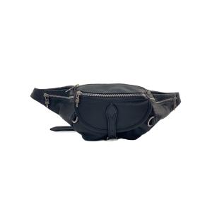 CHROME HEARTS◆ウエストバッグ/レザー/BLK/スナットパック/? NULL ?