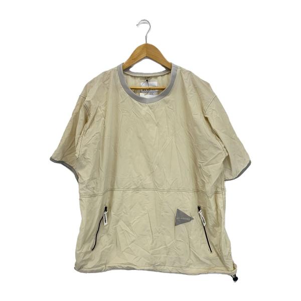 and wander◆PERTEX wind T/XXL/ナイロン/WHT/無地/574-31210...