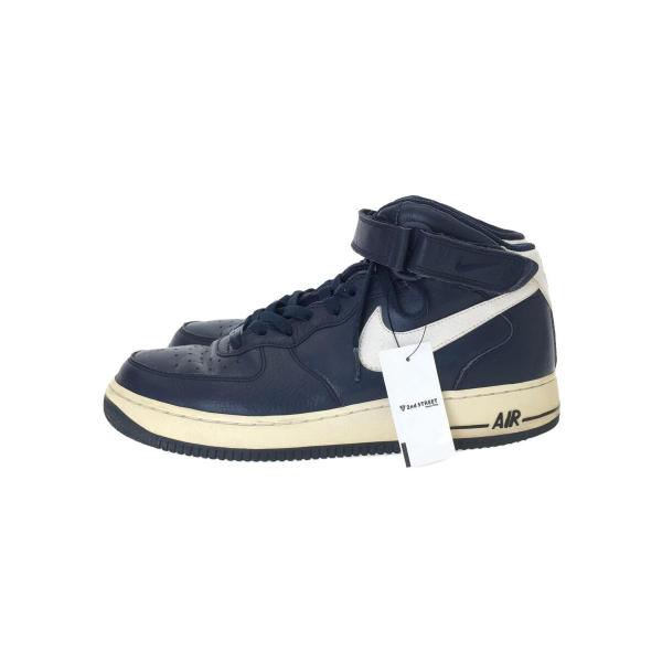 NIKE◆AIR FORCE 1 MID 07/エアフォースミッド/ネイビー/315123-404/...