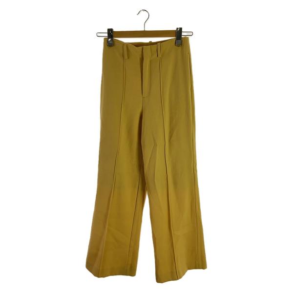 AURALEE◆20AW/WOOL MAX SERGE SLACKS/ボトム/0/ウール/YLW/A...