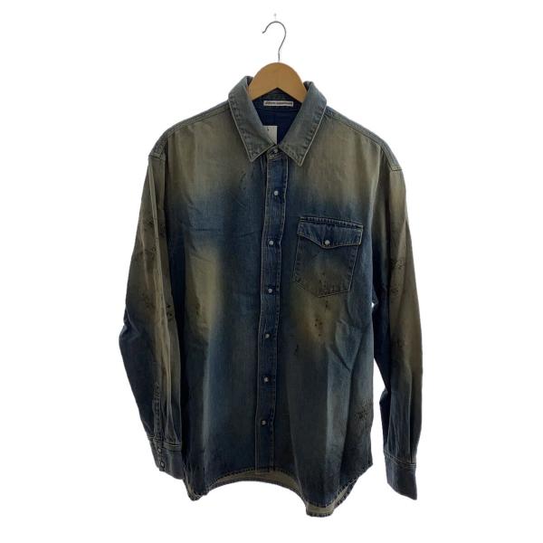 uniform experiment◆長袖シャツ/1/コットン/IDG/無地/UE-242041