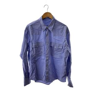 Porter Classic◆OLD WEST SHIRTS/長袖シャツ/L/コットン/BLU//
