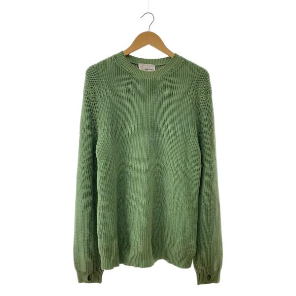 SAGENATION◆ニット・セーター(厚手)/M/コットン/GRN/無地/s076