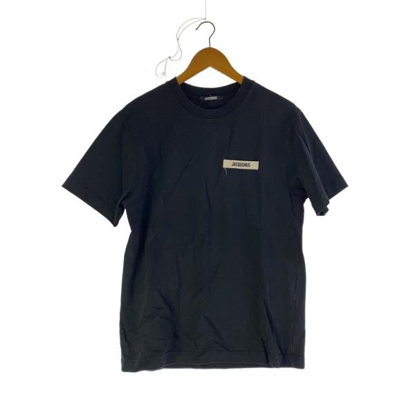 JACQUEMUS◆24SS/Grosgrain Brand Logo T/M/BLK/245JS2...