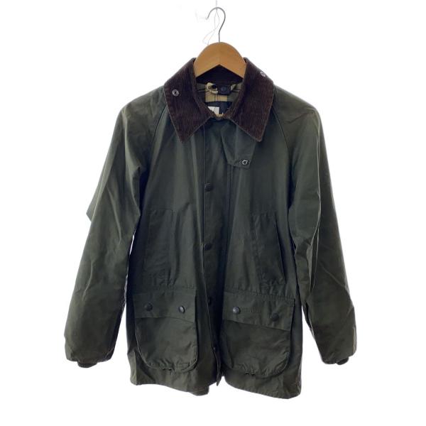 Barbour◆BEDALE/縦ワラント/ジャケット/--/コットン/KHK/無地