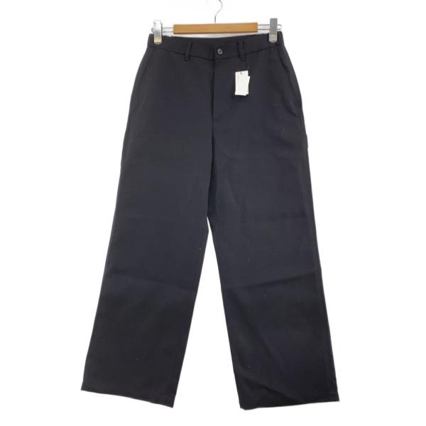 MARKAWARE◆スラックスパンツ/2/ウール/BLK/無地/A25C06PT03C//