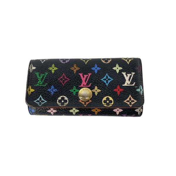 LOUIS VUITTON◆ミュルティクレ4_モノグラム・マルチカラー_ノワール/PVC/マルチカラ...