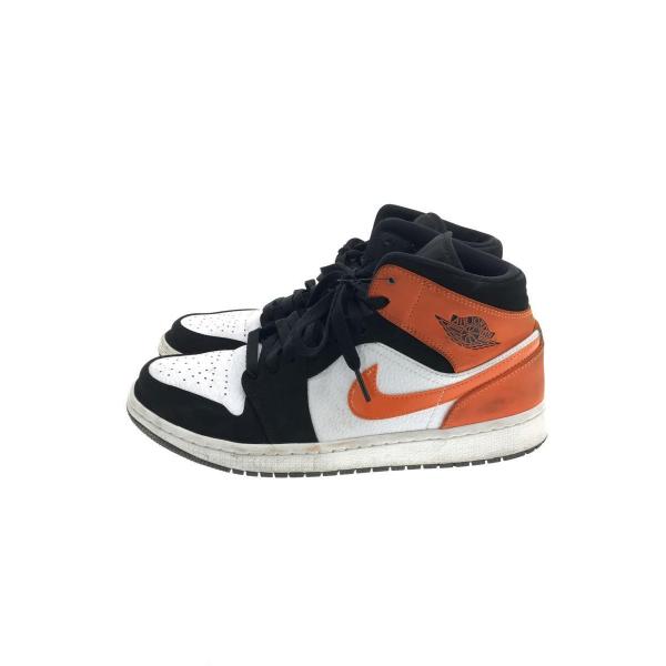 NIKE◆AIR JORDAN 1 MID/エアジョーダン1ミッド/ブラック/554724-058/...