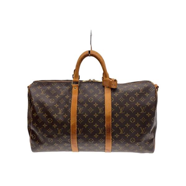 LOUIS VUITTON◆キーポル・バンドリエール50_モノグラム・キャンバス_BRW/PVC/B...