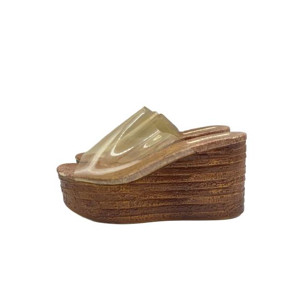 AMERI◆サンダル/L/CLR/ウェッジソール