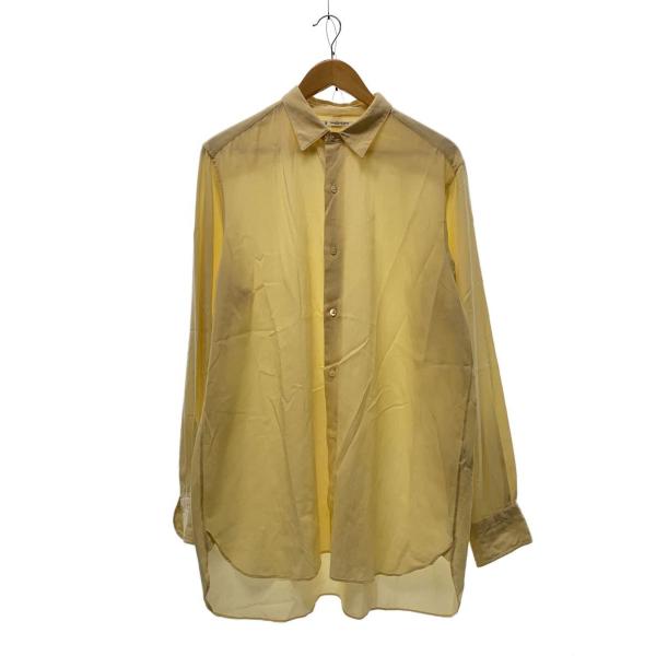 MAATEE&amp;SONS◆長袖シャツ/3/コットン/YLW/無地/MT3103-0602