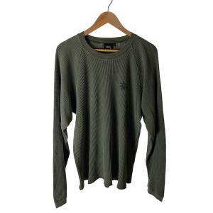 STUSSY◆長袖Tシャツ/L/コットン/GRN/1140356