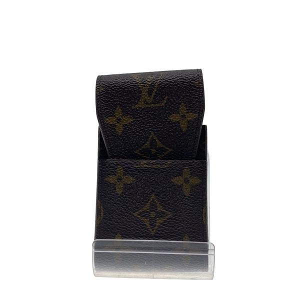 LOUIS VUITTON◆エテュイ・シガレット_モノグラム・キャンバス/PVC/BRW/総柄/メン...