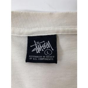 STUSSY◆Tシャツ/L/コットン/WHTの詳細画像2