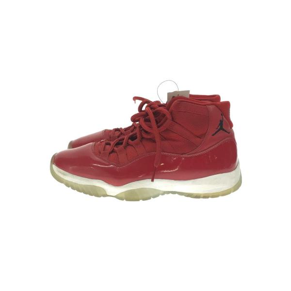 NIKE◆AIR JORDAN 11 RETRO/エアジョーダンレトロ/レッド/378037-623...