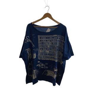 Porter Classic◆Tシャツ/4/コットン/NVY/総柄