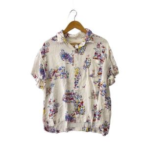 Porter Classic◆アロハシャツ/XS/レーヨン/WHT/総柄