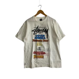 STUSSY◆Tシャツ/L/コットン/WHT