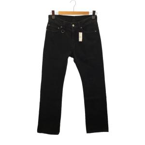 BACK BONE◆BASIC JEAN FLARE/フレアデニム/S/コットン/BLK/無地/BB...