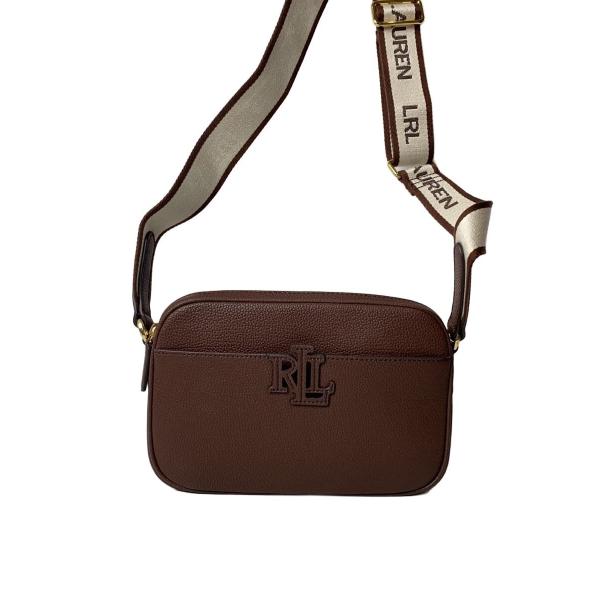 LAUREN RALPH LAUREN◆ショルダーバッグ/レザー/BRW/431970163008