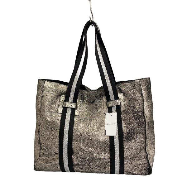 TREASURE TOPKAPI◆ホイル加工/トートバッグ/フェイクレザー/SLV