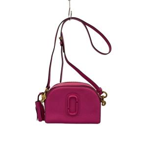 MARC JACOBS◆shutter small camera bag/レザー/PNK/M0009474//