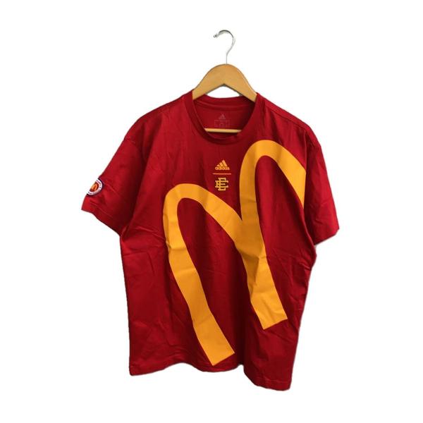 adidas◆MCDONALDS GFX T-SHIRT/O/コットン/RED/HB0735