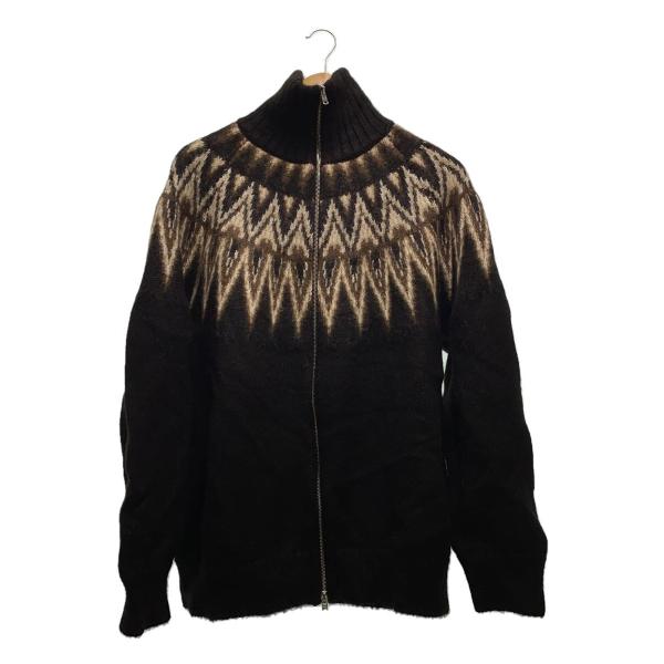 MARKAWARE◆ドライバーズニットジャケット/2/アルパカ/BRW/A23C-12SW03C//