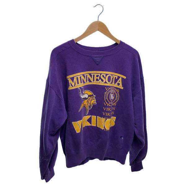 RUSSELL ATHLETIC◆90s/スウェット/L/コットン/PUP/プリント/USA製//