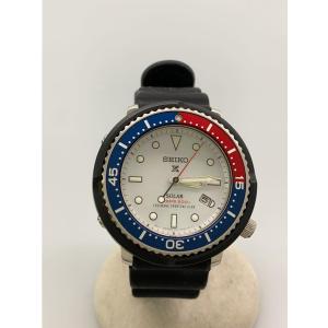 SEIKO◆ソーラー腕時計/アナログ/WHT/BLK/V147-0CK0｜ssol-shopping