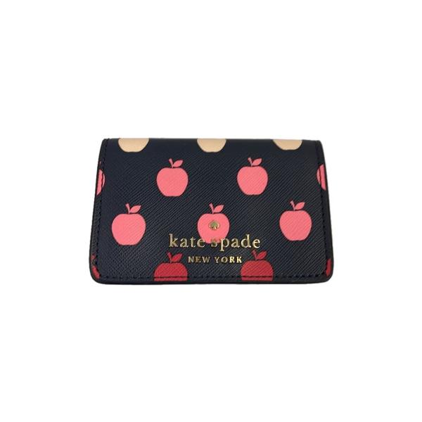 kate spade new york◆キーケース/--/BLU/総柄/レディース