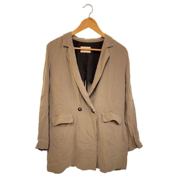 AMERI◆ジャケット/FREE/レーヨン/BEG/千鳥格子