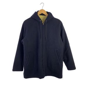 Woolrich◆50〜60s/裏ボアフーデッドジャケット/M/ウール/NVY