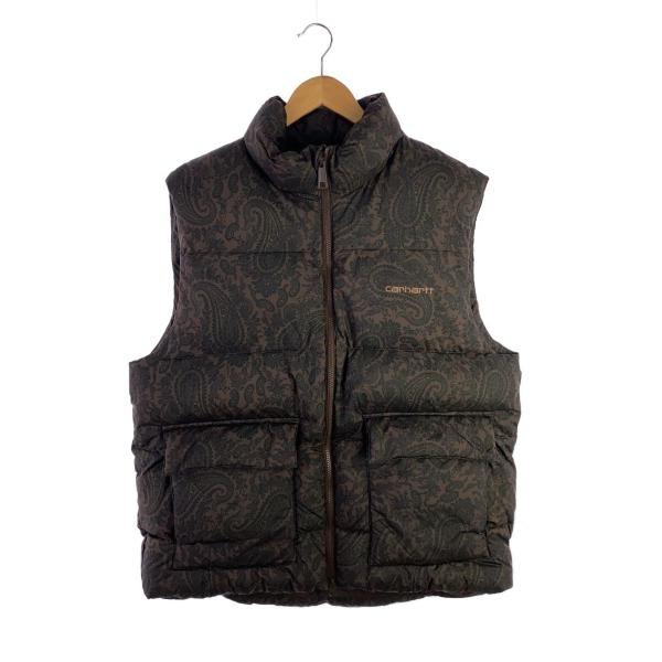 Carhartt◆SPRINGFIELD VEST/ベスト/L/ポリエステル/BRW/ペーズリー//
