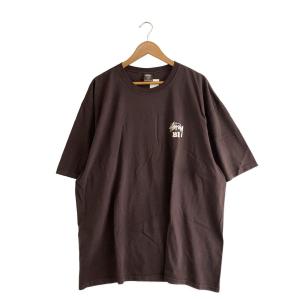 STUSSY◆Tシャツ/XXL/コットン/BRW