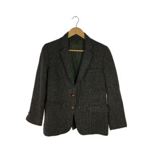 HARRIS TWEED◆テーラードジャケット/--/ツイード/GRY