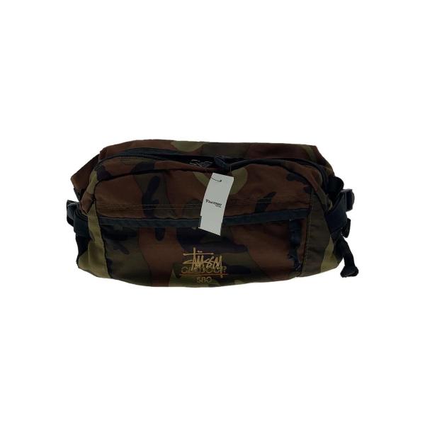 STUSSY◆STUSSY OUTDOOR WEST POUCH/ナイロン/GRN/カモフラ