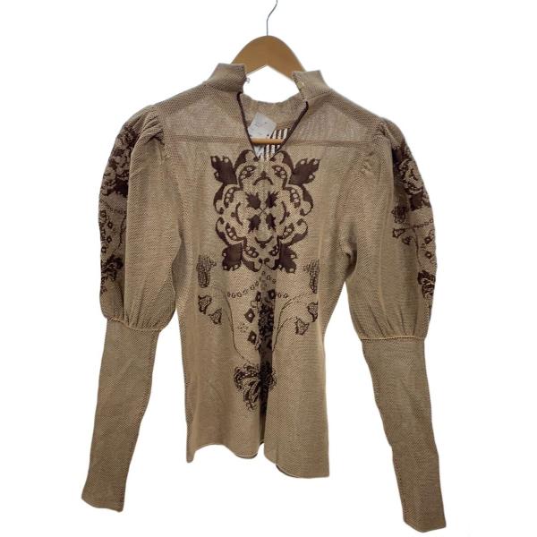 AMERI◆ニット・セーター(薄手)/FREE/ポリエステル/BEG/02220180440