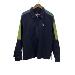 STUSSY◆ナイロンジャケット/L/ナイロン/BLK/無地/115495